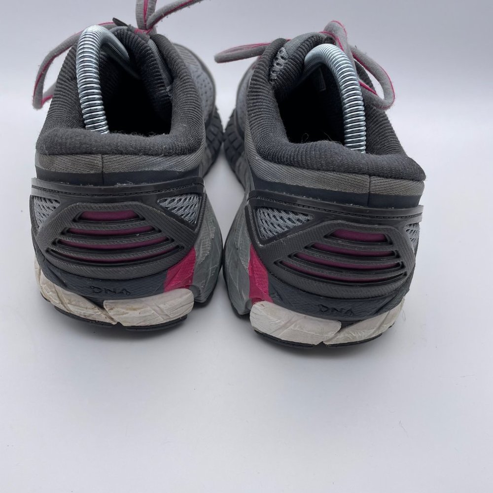 Brooks‎ Woman's Sz 11 Gray and Pink Ariel 18 Running Athletic Tennis Shoes - Picture 5 of 12